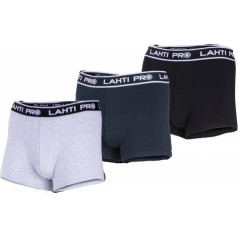 Lahti Pro Boxer shorts men black, grey, navy, 3 pairs, 