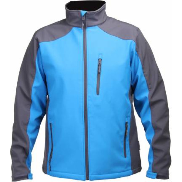 Lahti Pro Softshell jacket, blue and grey, 