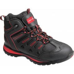 Lahti Pro Ankle shoes, leath./oxford, black-red, sb sra,