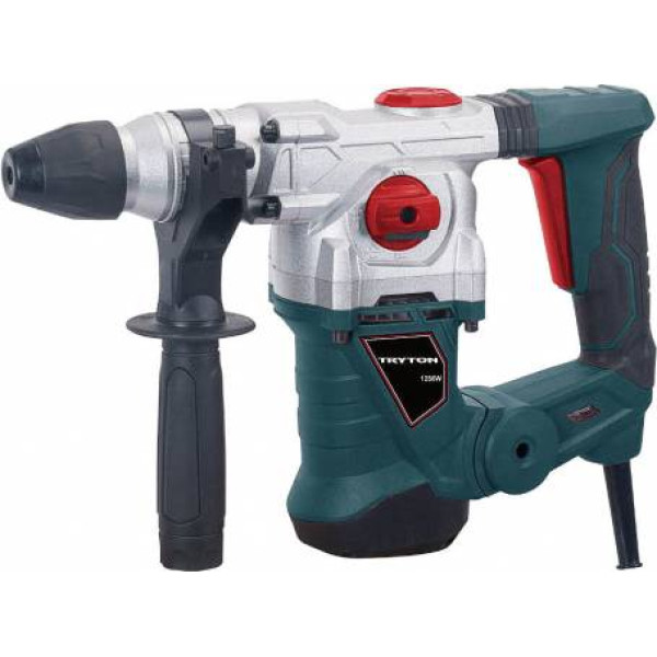 Tryton Hammer drill 1250w, sds+, 4 function, bmc, accesories