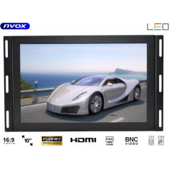 Nvox Monitora atvērta rāmja ips led 10cali full hd vga hdmi usb av 12v 230v