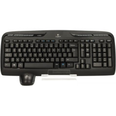 Logitech 920-003999 bezvadu tastatūra + peles komplekts (membrāna; USB 2.0; melna; optiskā)