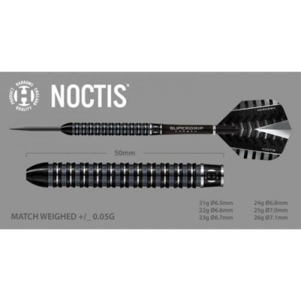 Ecēšas Noctis 90% Steeltip HS-TNK-000016020/26 gR šautriņas