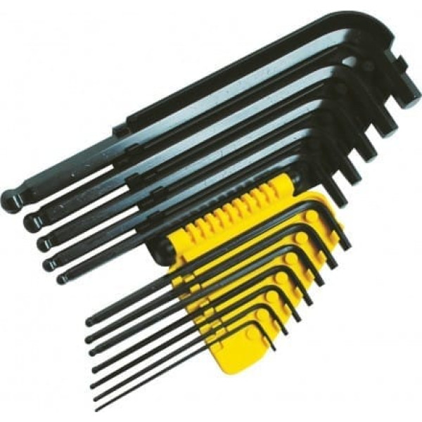 Stanley 12 pc ball hexkey set 1/16 - 3/8