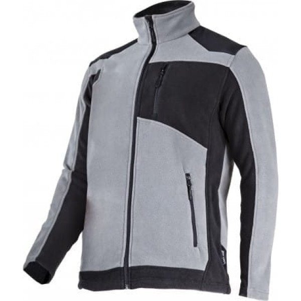 Lahti Pro Fleece jacket with reinforcement, grey-black, 