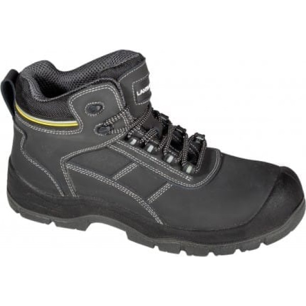 Lahti Pro Ankle shoes, nubuck, black-yellow, s3 src, 