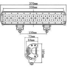 1923 Noxon Bar Cree 90W D30 Светодиодная световая панель