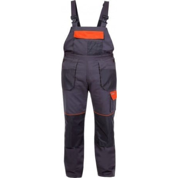 Lahti Pro Bib pants graphit-orange, 190g/m2, 