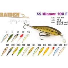 Vobleris RAIDEN «XS-Minnow» 100 F