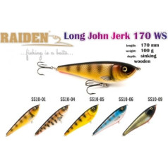 Vobleris RAIDEN «Long John Jerk» 170 WS
