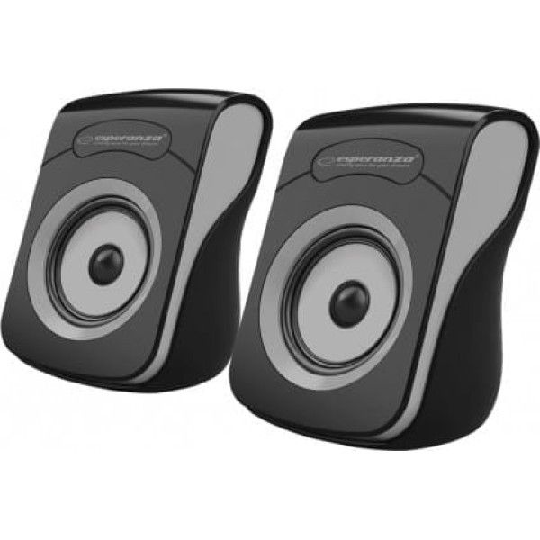 EP140KE Esperanza usb stereo speakers 2.0 flamenco black/grey