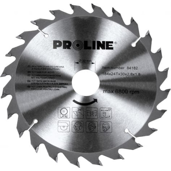 Proline 160 * 18t * 20/16 mm prolīna koka ripzāģis