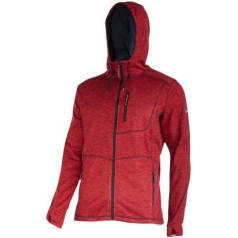 Lahti Pro Hooded sweatshirt with zip red, 