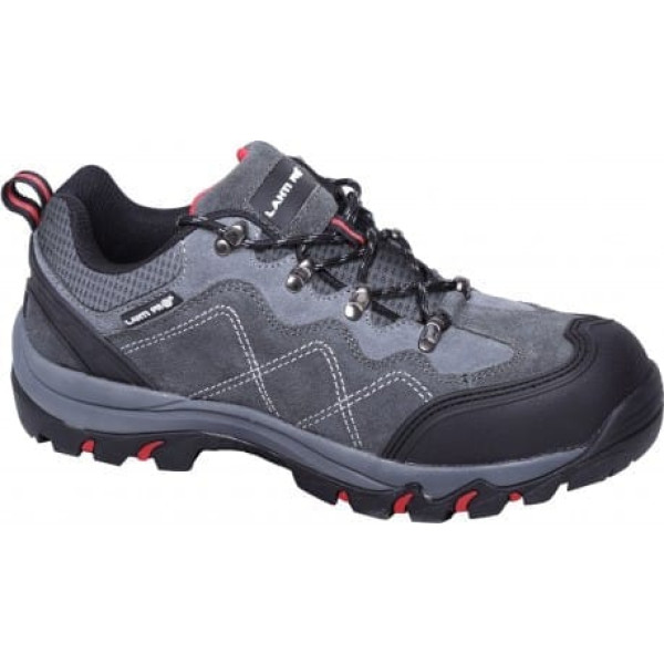 Lahti Pro Shoes, suede, grey-red, s1p sra,