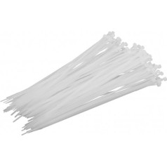 Nylon cable tie (white), 4.8x300mm pcs.100, proline