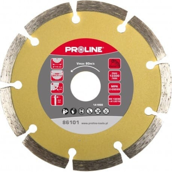 Segmented diamond disk - 230*2.8*7.5*22.23  proline