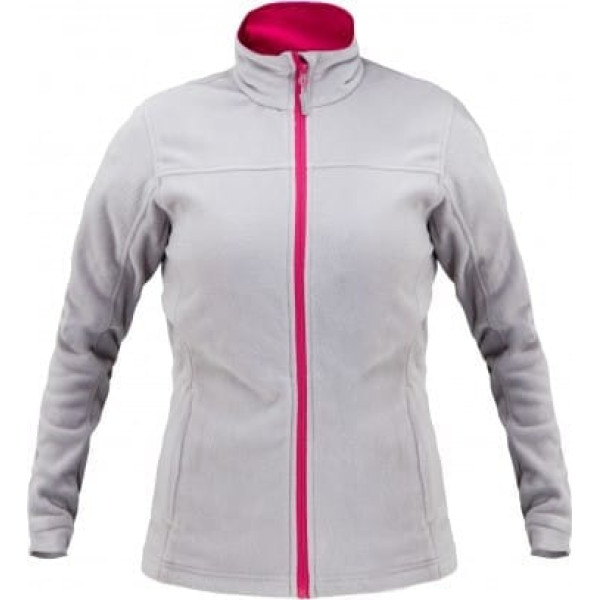 Lahti Pro Ladies' fleece jacket,grey and pink , 