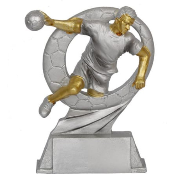 Polcups handbola statuete / 17 cm / daudzkrāsains