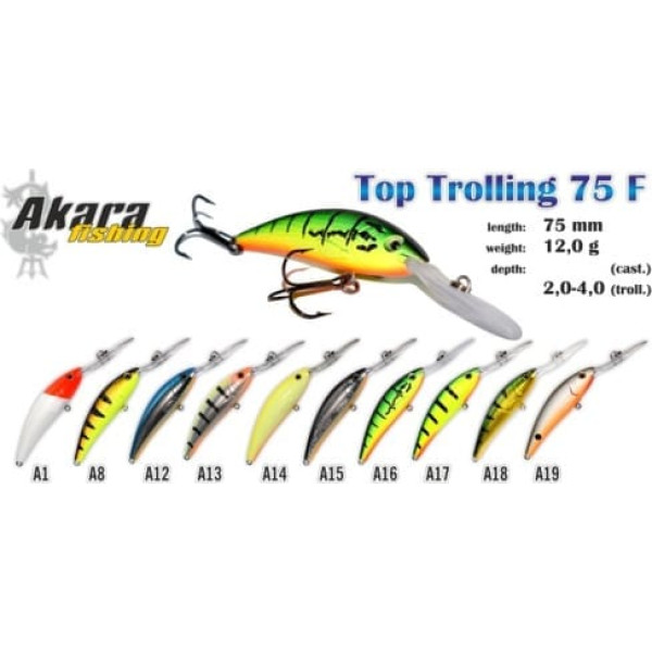 Vobleris AKARA «Top Trolling» 75 F