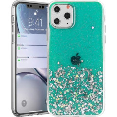 Fusion Accessories Fusion glue glitter silikona aizsargapvalks Apple iPhone 13 Pro Max zaļš