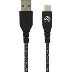 Tellur Green Data cable USB to Type-C 3A 1m nylon black