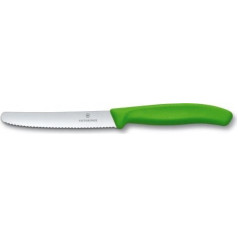 Victorinox SWISS CLASSIC TOMATO AND TABLE KNIFE SET, 2 PIECES green