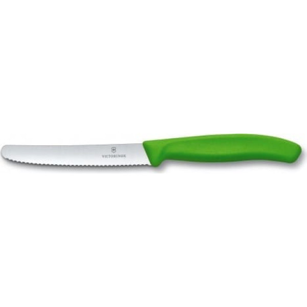 Victorinox SWISS CLASSIC TOMATO AND TABLE KNIFE SET, 2 PIECES green