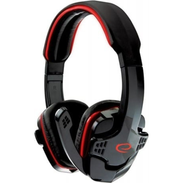 EGH310R Esperanza stereo headphones with microphone for gamers raven red