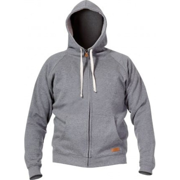 Lahti Pro Hooded sweatshirt with zip, grey, 