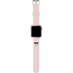 Karl Lagerfeld Choupette Head siksniņa pulkstenim Apple Watch 38mm / 40mm / 41mm rozā