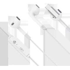 LP Kruger & Matz C2 USB-C austiņas ar mikrofonu baltā krāsā