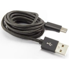 Sbox USB->Type C M/M 1.5m USB-TYPEC-15B fruity black