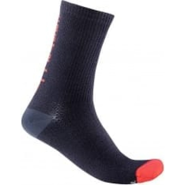 Castelli Velo zeķes BANDITO 18 Wool Sock L/XL Savile Blue/Red