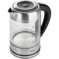 Adler AD 1247 electric kettle (2200w 1.7l; silver color)