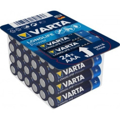 24 щелочные батареи Varta Longlife Power LR03 / AAA