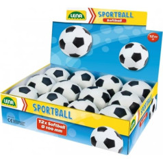 Lena Soft ball 10 cm display 12 pieces black and white