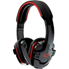 Esperanza Headphones with a microphone for players raven red