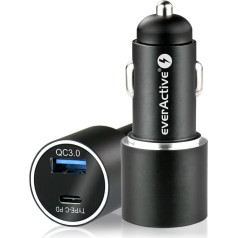 Everactive Car charger cc-20q usb qc3.0 and usb-c pd 36w