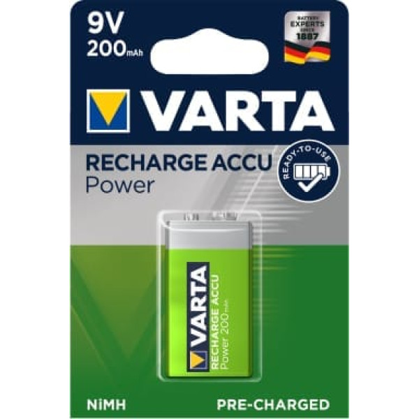 Varta 9V 200mAh akumulators