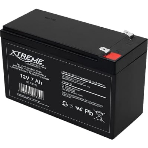 12v 7.0ah xtreme gēla akumulators