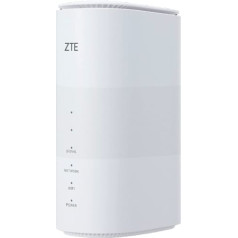 ZTE MC801A HyperBox 5G WLAN maršrutētājs WWAN — 2 portu slēdzis — 802.11a/b/g/n/ac/ax — divjoslu — balts