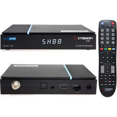 OCTAGON SX88 V2 (2. versija) 4K UHD S2+IP 1xDVB-S2 E2 Linux viedtelevizora satelīttelevīzijas uztvērējs, Multiboot SW: definējiet OS + E2 Linux, H.265, Sat to IP, karšu lasītājs, Multiroom, YouTube, Media Look Web Wheel io HD HDMI