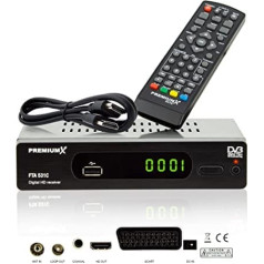 PremiumX DVB-C FTA 531C Digital Full HD SCART HDMI USB Media Player TV uztvērējs Kabeļtelevīzija