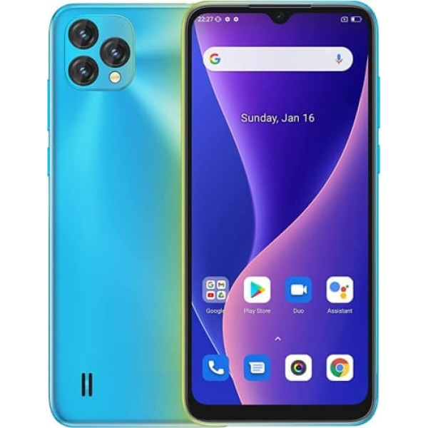 OSCAL C60 Android 11 4G viedtālrunis bez līguma, Helio A22 četrkodolu 4 GB RAM + 32 GB ROM, 6,53 collu HD+ displejs, divu SIM kartu mobilais tālrunis, 13 MP+5 MP divējāda kamera, 4780 mAh akumulators, GPS WiFi Face Entegral bloķēšanas gra