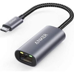 Anker PowerExpand USB-C uz Gigabit Ethernet adapteris, alumīnijs, kompakta dizaina USB-C Ethernet adapteris MacBook Pro, MacBook Air 2018, iPad Pro 2018, XPS un daudziem citiem