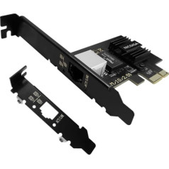 NICGIGA 2.5G Base-T PCIe tīkla adapteris, Realtek RTL8125B 2.5Gbps/1Gbps/100Mbps PCI Express Gigabit tīkla karte pārveido par Ethernet RJ45 LAN portu spēlēm/birojā, atbalsta Windows/Linux