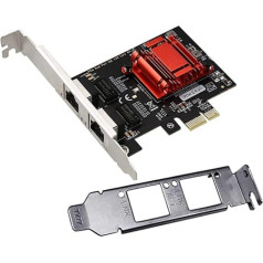 Divu portu PCIe Gigabit tīkla karte PCI Express Gigabit Ethernet adapteris ar Intel 82576 portiem PCI Express NIC atbalsts PXE operētājsistēmai Windows/Windows Server/Linux/Freebsd/DOS ar zemu profilu