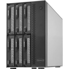 TERRAMASTER T6-423 6 nodalījumu NAS atmiņa — augsta veiktspēja SMB ar N5105/5095 četrkodolu centrālo procesoru, 4 GB DDR4 atmiņu, 2,5 GbE portu x 2, tīkla atmiņas serveri, bez cietā diska