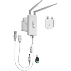 VONETS WLAN tilts/2.4GHz signāla atkārtotājs/mini maršrutētājs/WiFi uz Ethernet tīklāja paplašinātājs/WiFi WAN, LAN ar 2 RJ45 portiem, USB/DC barošana rūpnieciskajam PLC, DVR, uzraudzība, tīkla ierīces VAP11S