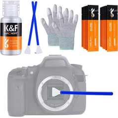 K&F konceptuālais objektīvu tīrīšanas komplekts Kameras fotoattēlu tīrīšanas komplekts DSLR kameru objektīviem Filtrs mobilajiem tālruņiem ar objektīvu tīrīšanas otu, silfonu mikrošķiedras audumu